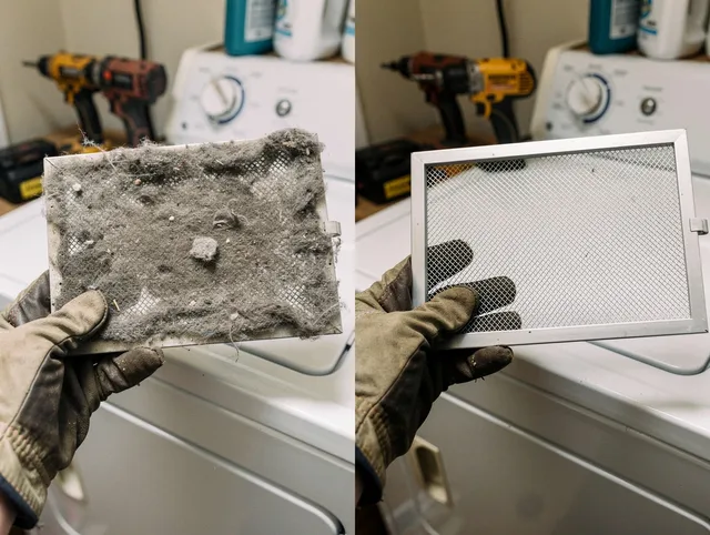 Professional lint trap cleaning by San Marino Dryer Vent Cleaning in San Marino