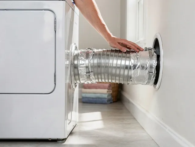 Professional dryer vent hose installation by San Marino Dryer Vent Cleaning in San Marino
