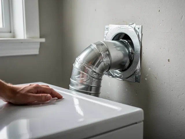 San Marino Dryer Vent Cleaning expert performing professional dryer vent repair and installation in San Marino