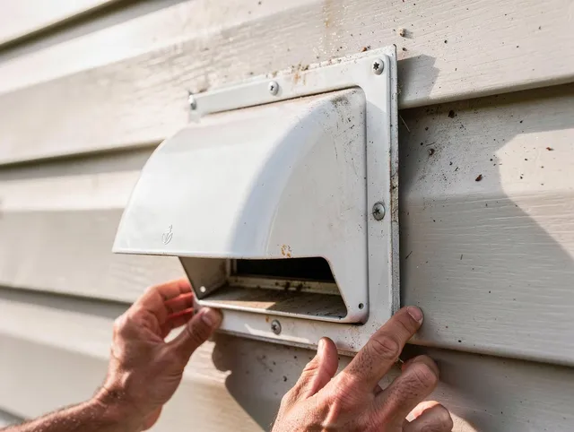 San Marino Dryer Vent Cleaning technician delivering thorough residential dryer vent cleaning service in San Marino